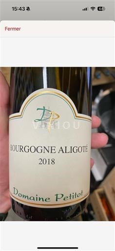 Bourgogne Bourgogne-aligoté (blank) Domaine Petitot (blank) 2018