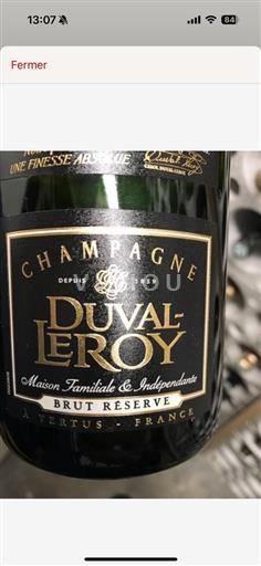 Champagne (blank) Duvalleroy Brut Reserve Non-Vintage