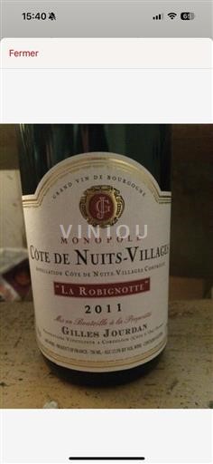Bourgondië Côte de Nuits Villages AOP / AOC Gilles Jourdan La Robignotte 2011