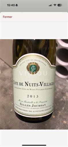 Bourgondië Côte de Nuits Villages AOP / AOC Gilles Jourdan (blank) 2013