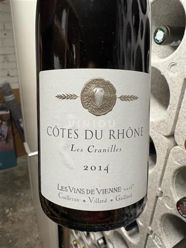 Údolí Rhôny Côtes-du-Rhône AOP / AOC Les Vins De Vienne Les Cranilles 2014