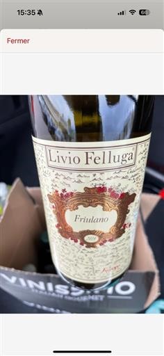 Friuli Venezia Giulia Colli Orientali del Friuli DOCG Livio Felluga Friulano 2019