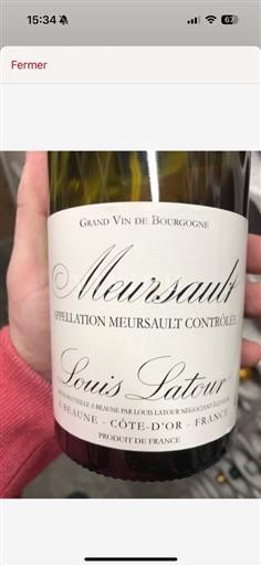 Burgundy Côte de Beaune (blank) Maison Louis Latour Meursault Blanc 2016