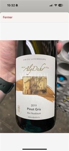 Mosela luxemburguesa Moselle Luxemburguesa AOC / AOP Mme Aly Duhr Pinot Gris Nussbaum 2019