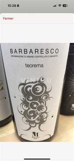 Piemonte Barbaresco DOCG Molino Vini Teorema 2010