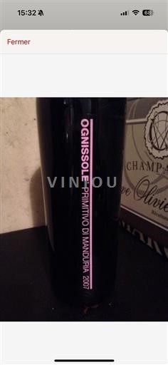 Puglia Primitivo di Manduria (blank) Ognissole (blank) 2007