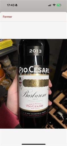 Vin Rouge Pio Cesare Barbaresco 2013 Pio Cesare Barbaresco 2013 2013 Italie Piémont Barbaresco DOCG