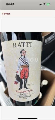 Piedmont Wines Langhe (blank) Renato Ratti Reggimento 2018