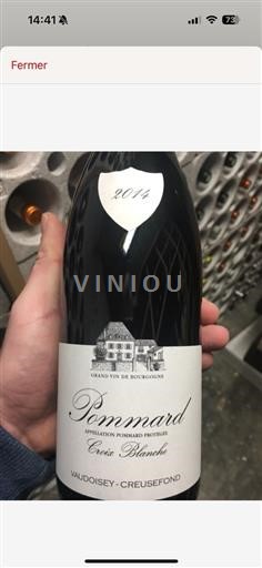 Bourgogne Pommard (blank) Vaudoiseycreusefond Croix Blanches 2014