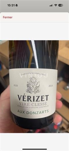 Bourgondië Viré-Clessé AOP / AOC Vérizet Aux Donzarts 2020