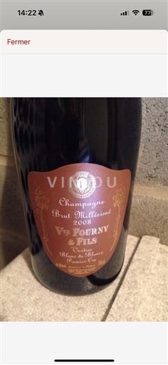 Champagne 1er Cru Veuve Fourny & Fils Millesime Premier Cru Blanc De Blanc 2008