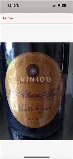 Champaña Champán AOP / AOC Veuve Olivier & Fils Vieille Reserve Sin añada