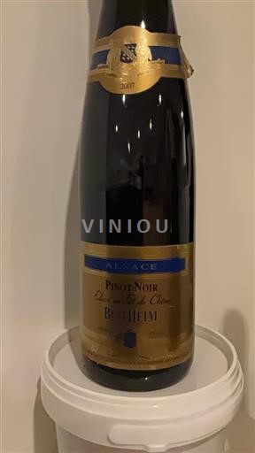 Vin Rouge sec Élevé en Fût de Chêne Bestheim 2007 France Alsace Pinot noir