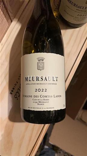 Bourgogne Meursault Domaine Des Comtes Lafon Clos de la Barre 2022