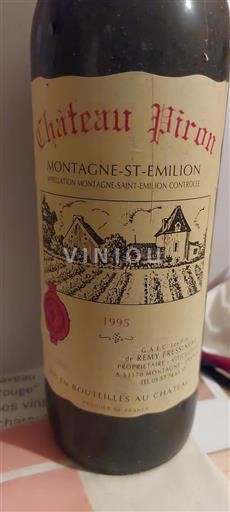 Bordeaux Montagne-saint-émilion Château Piron 1995