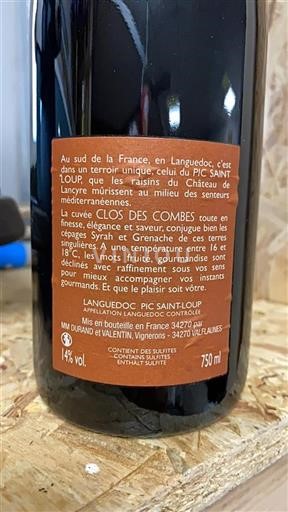 Langvedok Pic-saint-loup Château Lancyre Clos des Combes Neleten.