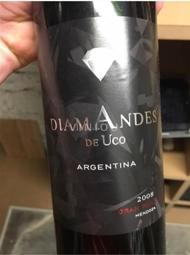 Mendoza Vale de Uco Diamandes Gran Reserva 2008