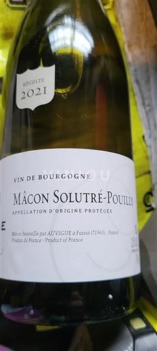 Bourgogne Mâcon og mâcon-landsbyer Auvigue 2021