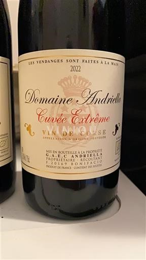 Languedoc et Roussillon Val de Cesse Domaine Andriella Extrême 2022