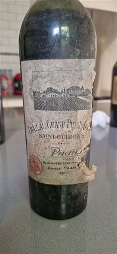 Bordeaux Pauillac Château Grandpuylacoste 1945