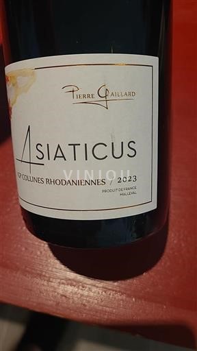 Alpes e regiões Ródano Colinas Ródanas Domaine Pierre Gaillard Asiaticus 2023