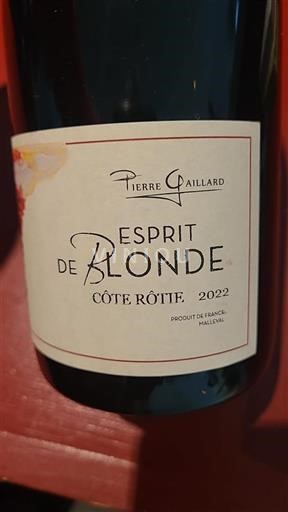Rhône Valley Côte-Rôtie Pierre Gaillard Esprit de Blonde 2022