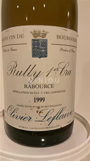Borgogna Non specificato Premier Cru Olivier Leflaive Rabource 1999