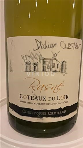 Vallée de la Loire Coteaux-du-loir Domaine La Raderie Rasné 2018