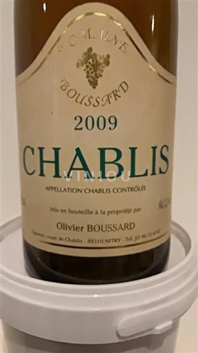Bourgogne Chablis Domaine Boussard 2009
