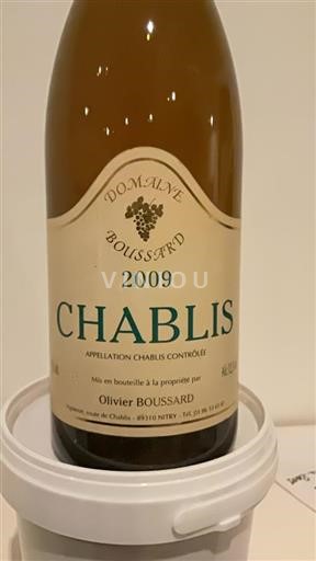 Burgundsko Chablis Domaine Boussard 2009