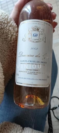 Bordeaux Sainte-Croix-Du-Mont Graves 2003