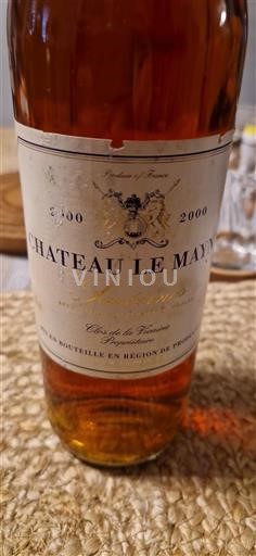 Bordeaux Sauternes Le Mayne 2000