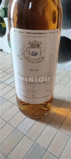 Bordeaux Sainte-Croix-Du-Mont Château Gassis 2002