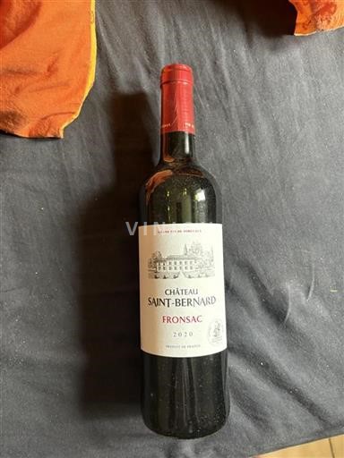 Bordeaux Fronsac Château Saintbernard 2020