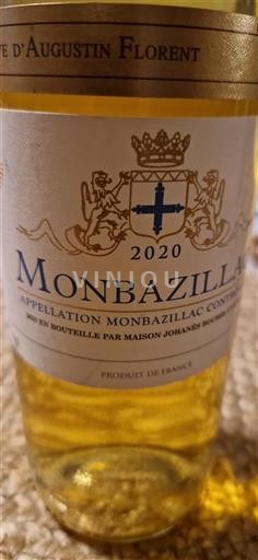 Vin Blanc liquoreux Cuvée d'Augustin Florent Maison Johanès Boubée 2020 France Sud-Ouest Monbazillac