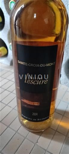 Bordeaux Sainte-Croix-Du-Mont Château Lescure 2004