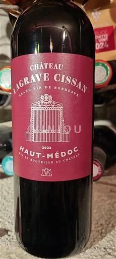 Bordeaux Haut-Médoc Château Lagrave Cissan 2022