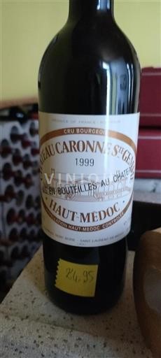 Bordeaux Haut-Médoc Cru Bourgeois Caronne Ste Gemme 1999