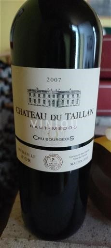 Bordeaux Haut-Médoc Grand Cru Château Taillan 2007