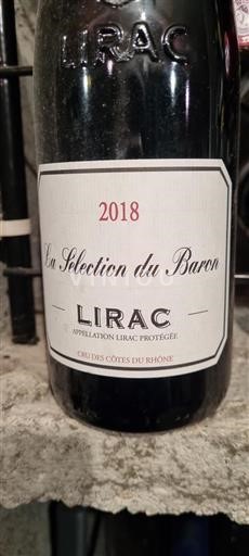 Rhône-dalen Lirac La Sélection Du Baron 2018