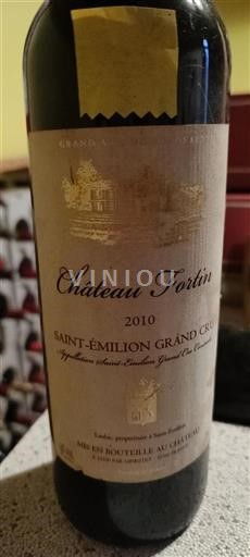 Bordeaux Saint-Émilion Grand Cru Grand Cru Château Fortin 2010