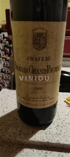 Bordéus Moulis-en-Médoc Château Branas Grand Poujeaux 1998