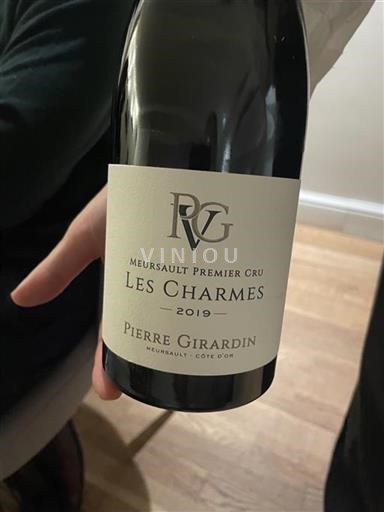 Vin Blanc sec Les Charmes Pierre Girardin 2019 France Bourgogne Premier Cru