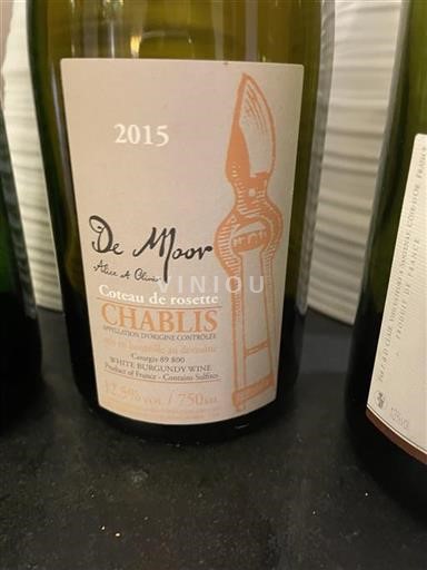 Bourgogne Chablis Moor Coteau de rosette 2015