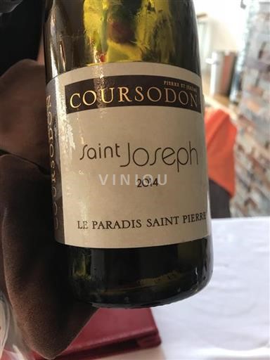 Rhônedalen Saint-Joseph Coursodon Le Paradis Saint Pierre 2014
