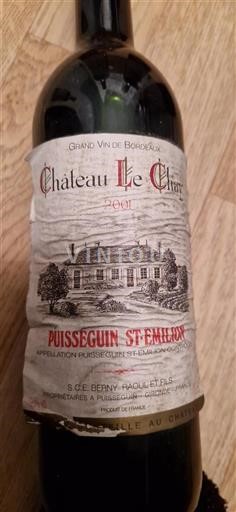 Bordeaux Puisseguin-saint-émilion Château Le Chay 2001
