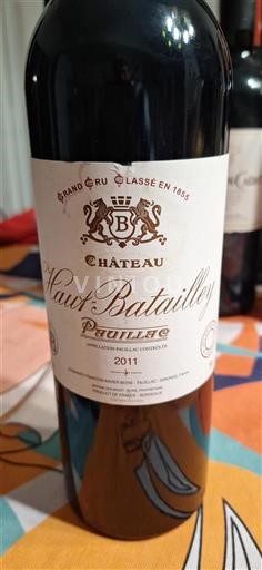 Bordeaux Pauillac Grand Cru Château Hautbatailley 2011