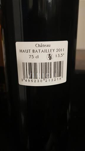Bordeaux Pauillac Grand Cru Château Hautbatailley 2011