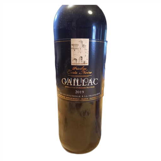 Vin Rouge sec Privilege carte noire Gaillac 2019 France Sud-Ouest