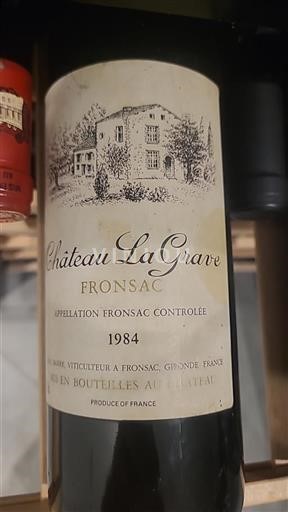 Bordeaux Fronsac Domaine La Grave 1984